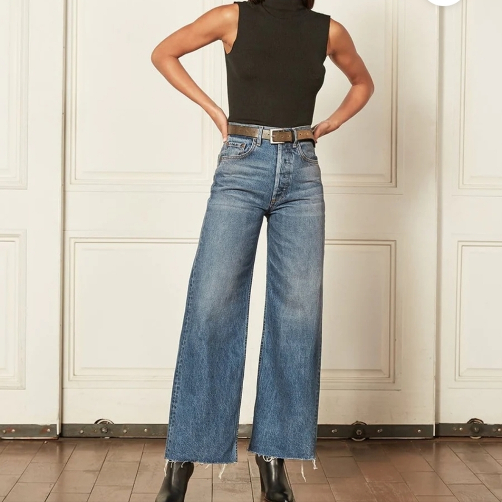 Boyish charley wide leg jean